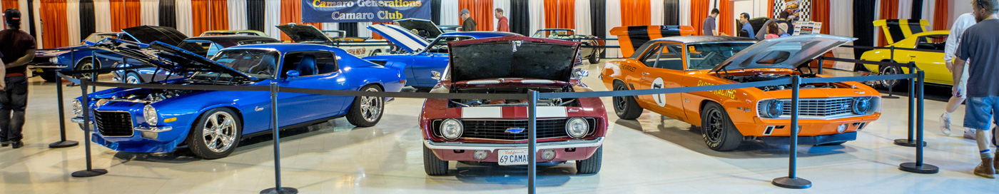 Special exhibits of classic cars and hot rods
